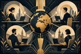 distributed engineering art deco cover